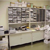 Mail Room Risers lift sorters off of tables to maximize table top space.