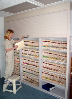 Secure Medical Records with doors for shelving 