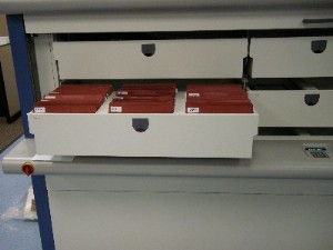 Hanel 7-600 Roll out file drawer Rotomat