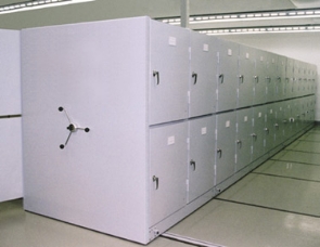 Museum Cabinet High Density Shelving