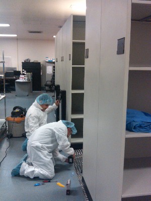 Surgical Supply Mobile Shelving Installation