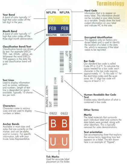 File Label Design Layout