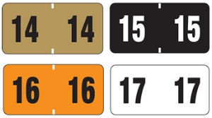 Year Bar Color Code Labels