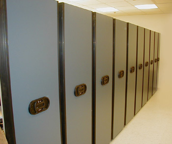 Electric High Density Museum Shelving