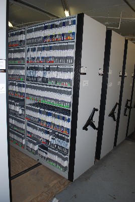 Tape Vault Mobile Shelving