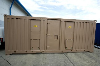 Conex Box Retrofitted with multiple doors