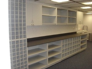 Document Storage Casework for plans & blue prints