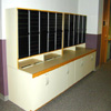 Satellite Mail Station Modular Casework, Mail Station Case Work Furniture, Modular Casework Mailroom Systems