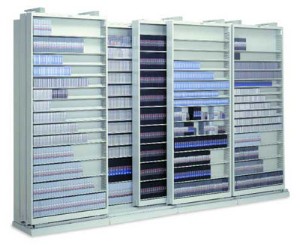 Slidetrac--High Density Lateral Shelving for Multi-Media storage by Russ Bassett