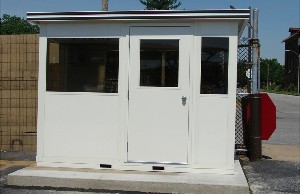 Modular Guard Shack on a concrete pad