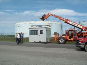 Installation of Modular Guard Shack