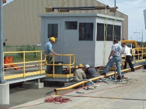 Installation of a Modular Guard Shack