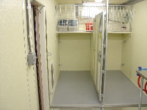 Interior of Modular Dog Kennel