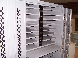 Secure Laptop cabinet for storing and charging portable electronics securely
