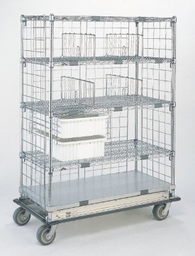 Wire Shelving, available with casters