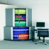 Corner Binder Carousel Cabinet