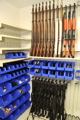 Wall Mounted Weapon Racks, Combat Weapon Shelving