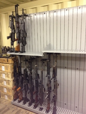 Machine Gun Weapon Shelving