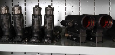 Optics and NVG Storage Combat High Density Weapon Racks