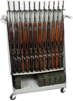 M14 Weapon Cart, M14 Weapon Storage, M14 Weapon Racks